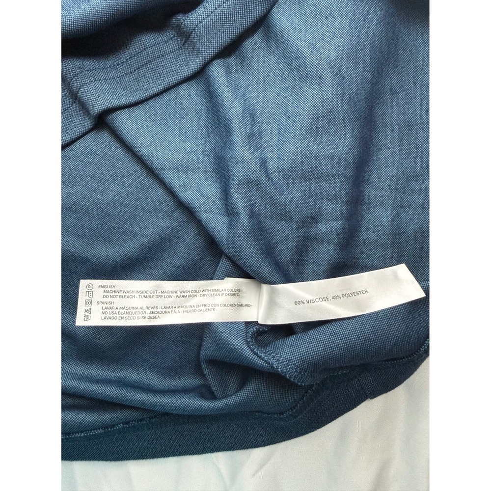 Cactus Man Ricky Singh Blue Textured Knit Pocket Tee Shirt Men's Medium - Picture 10 of 10